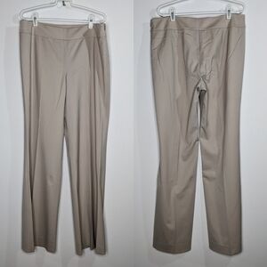 Lafayette 148 Waverly cream wool blend professional work slacks 12